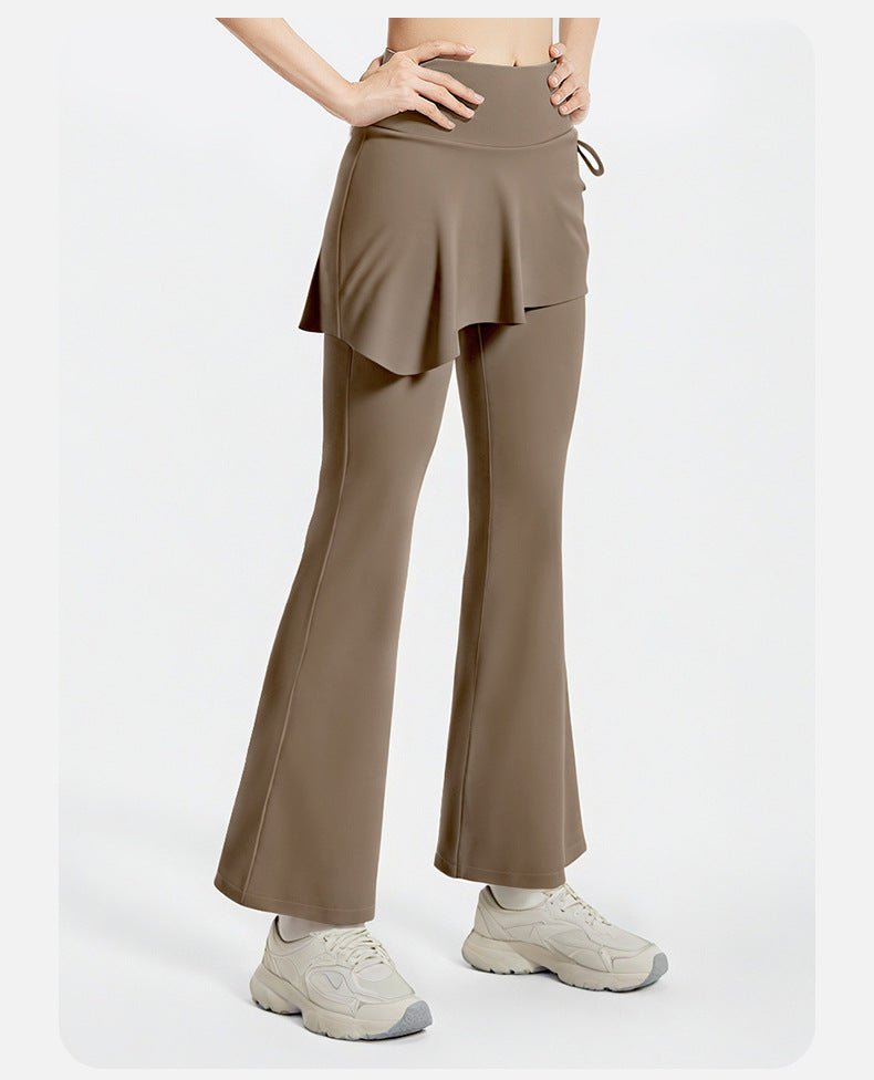 High Waist Skirted Flare Yoga Pants Women | Slim Fit Sport Leggings - Women's Activewear by Ceecile